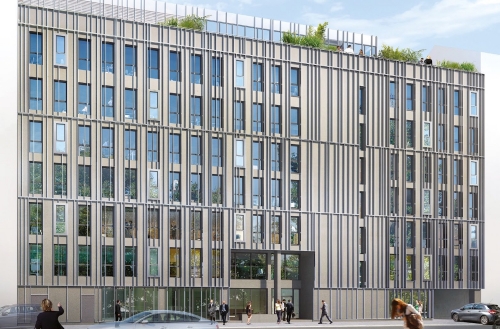 L'immeuble 6B à Lyon, nouvelle implantation de Regus.