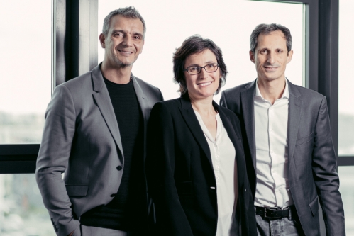 Les fondateurs de Safti, Marc Brimeux, Sandra Françonnet et Gabriel Pacheco