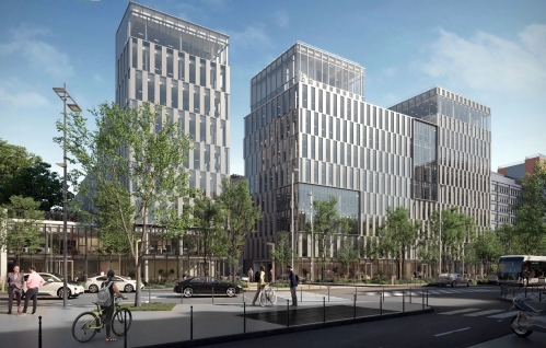 Le projet Link-It, composé de deux bâtiments à Clichy.
