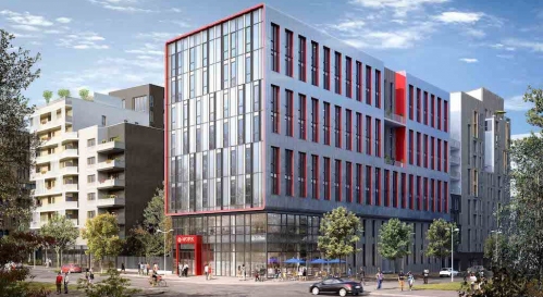 L'immeuble @Work à Saint-Denis