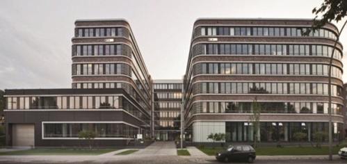 L'immeuble Hammer Strasse à Hambourg, en Allemagne, logé dans le portefeuille de Dream Global REIT. 