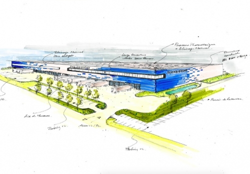 Le projet de campus de 60 000 mètres carrés, porté par Panattoni à Ormes Le projet de campus de 60 000 mètres carrés, porté par Panattoni à Ormes