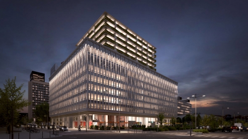Le projet M Lyon dans le quartier d'affaires de La Part Dieu. 