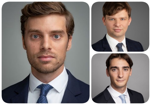 De gauche à droite : Thibault Schnyder, Daniil T. et Basile Ninaud. 