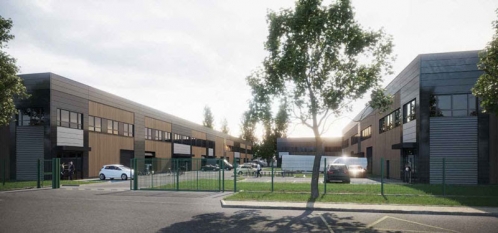 Le parc d'activités construit par Pierreval à Trappes-Élancourt