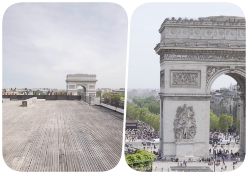 Le rooftop au 4-10 Grande Armée. 