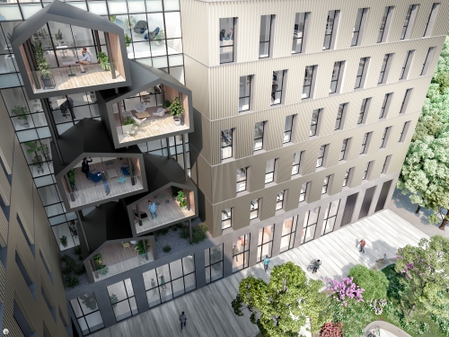 Le projet Terra à Montpellier, notamment porté par Nexity Le projet Terra à Montpellier, notamment porté par Nexity