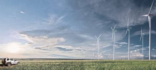 Les éoliennes onshore produisent une énergie renouvelable grâce au vent.