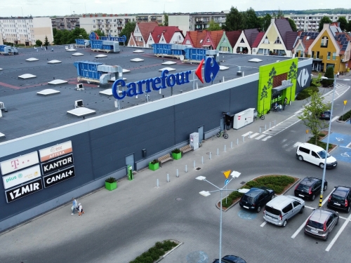 Le commerce Carrefour à Chojnice. Le commerce Carrefour à Chojnice.
