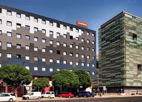 L'Easyhotel de Malaga, en Espagne. 