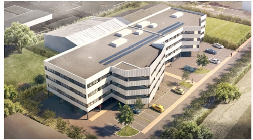 Les futurs bureaux d'Enedis à La Rochelle. © Linkcity