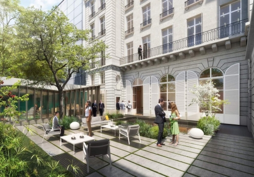 Le jardin du 33 Artois, Paris 8. © Morris & Renaud