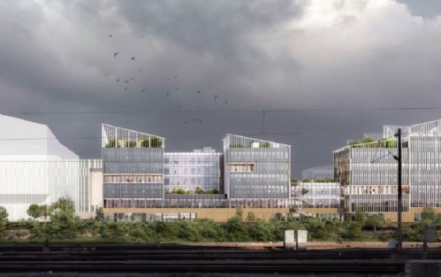 Le projet Hamo, à Saint-Denis.  Le projet Hamo, à Saint-Denis.