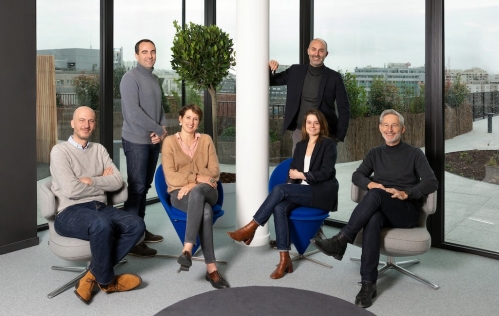 Matthias Navarro co-fondateur, Pierre-Emmanuel Quintana, DGA, Sophie Rosso, DGA de Redman. Anne-Laure Camilotto, directrice des investissements d'Altev, Adrien Long, DG d'Altev et Nicolas Ponson, co-fondateur de Redman. 