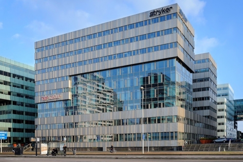 L'immeuble Luna du complexe Plaza Arena à Amsterdam