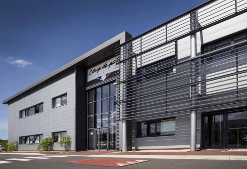 L'entrepôt frigorifique de Boul'Pat à Sainte-Luce-sur-Loire, près de Nantes. 