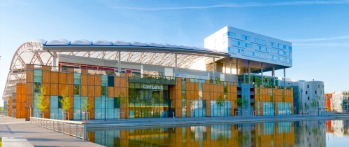 Le centre commercial Confluence, sur la Presqu'Île de Lyon. © URW Le centre commercial Confluence, sur la Presqu'Île de Lyon. © URW