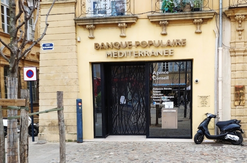 L'hôtel particulier du 36 cours Mirabeau à Aix-en-Provence. 