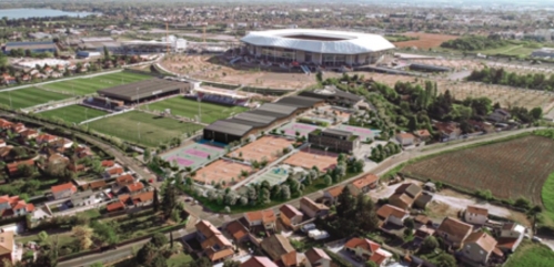 La future All In Tennis Academy de Lyon. 