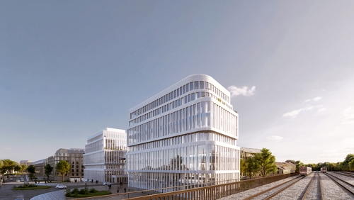 Le projet Swell à Clichy borde les voies ferrées © Pietri Architectes