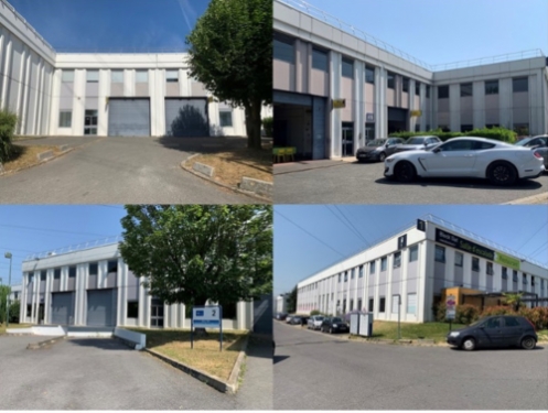 L'ensemble immobilier au sein du parc d'activités sis 9 Chaussée Jules César à Osny.