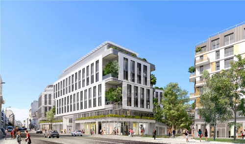 Le futur siège social de CNP Assurances prendra place au sein du projet Issy-Cœur de Ville. © Valode & Pistre