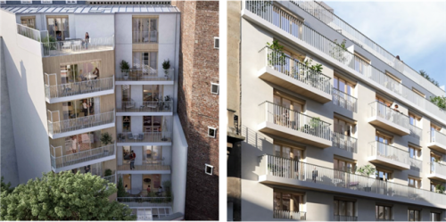 Le 17 rue Duhesme dans le 18e arrondissement de Paris. 