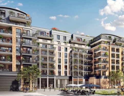 La résidence située rue Paul Bert à Courbevoie (92) ©La Française REM