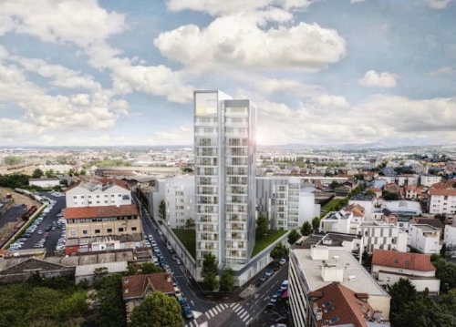 La tour Elithis de Clermont-Ferrand. © SCAU architecture