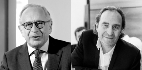 Léon Bressler et Xavier Niel, actionnaires d'Unibail-Rodamco-Westfield. © Refocusnotreset
