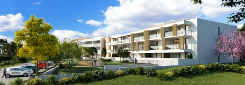La future résidence services seniors de Bormes-Les-Mimosas, reprise par La Française REM.