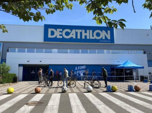 Le Décathlon de Strasbourg Hautepierre.