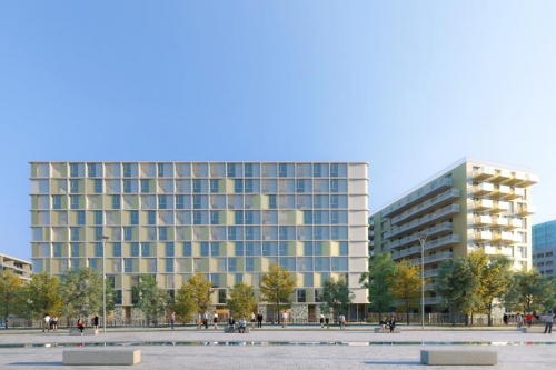 La future résidence Kley à Asnières-sur-Seine, cédée par Eiffage Immobilier. © Atelier(s) Alfonso Femia, Diorama