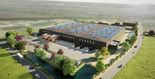 La future plateforme logistique à Longueil-Sainte-Marie. 