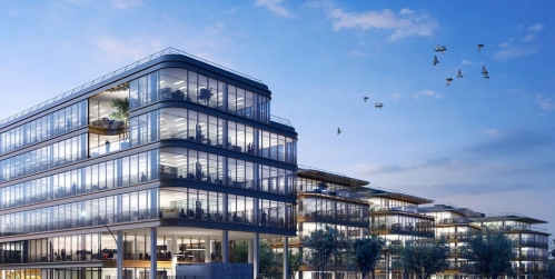 Le complexe Sakura à Val-de-Fontenay, de nuit. © Marcelo Joulia Naço