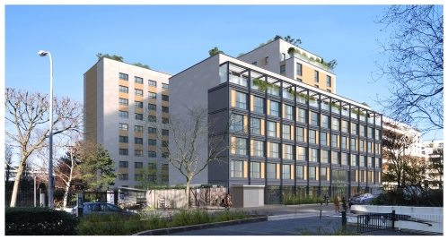 La future résidence de coliving Kley à Courbevoie. 