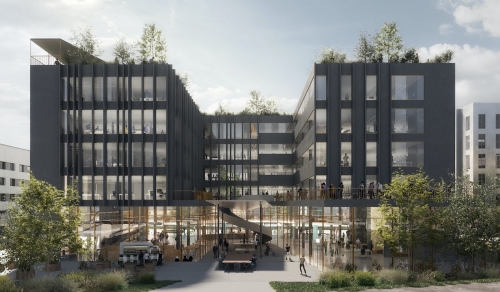 Le Cyber Place à Rennes développée par NGE Immobilier.