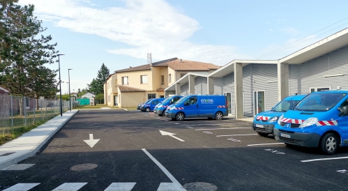 Les locaux d'Enedis près d'Agen.