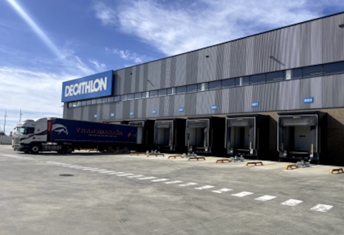 La plateforme logistique Decathlon de Léon, en Espagne. 
