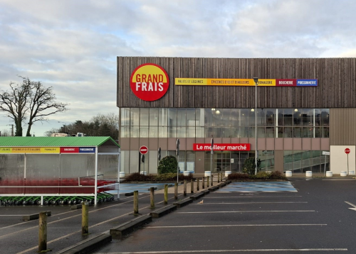 Le magasin Grand Frais situé à Treillières. © Grand Frais