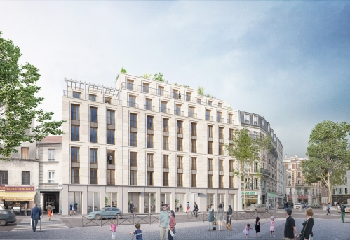 Le futur 4* Tribe à Clichy-la-Garenne. 