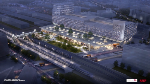 L'Avant-Scène, à Nice, dans le quartier du Grand Arénas. © Josep Lluis Mateo