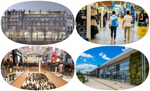 Le 150 Champs-Élysées à Paris, les magasins Decathlon, le centre commercial & le shopping parc de Carré Sénart
