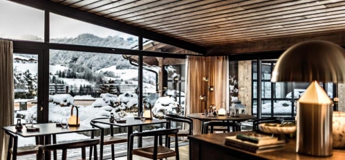 La table de l'Alpaga à Megève. 