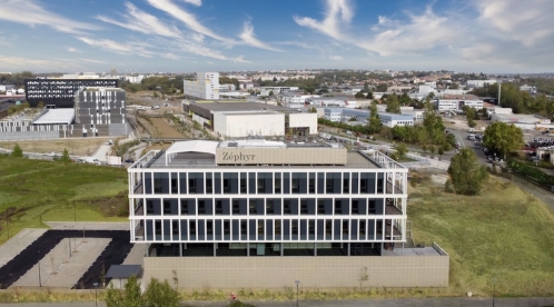 Le Zéphyr, livré par Carrere sur la Zac de Toulouse Aerospace Montaudran. 