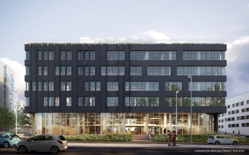 Le projet Cyber Place à Cesson-Sévigné © Atelier(s) Alfonso Femia | Diorama