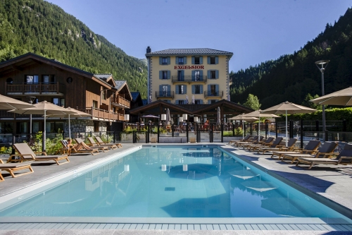 Le 4* Excelsior Chamonix, avec sa piscine