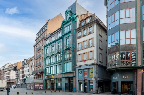 L'ensemble du 33/35/37/39 rue des Grandes Arcades à Strasbourg. 