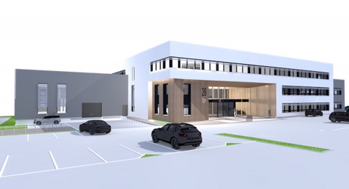 La future implantation de Metrologic Group, dans le parc technologique Inovallée, à Grenoble.