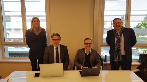 Les équipes de Midi 2i et la Banque Populaire du Sud lors de la création du fonds